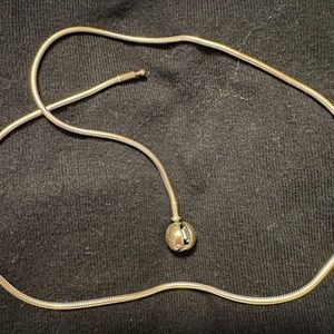 Pandora sterling silver snake chain necklace